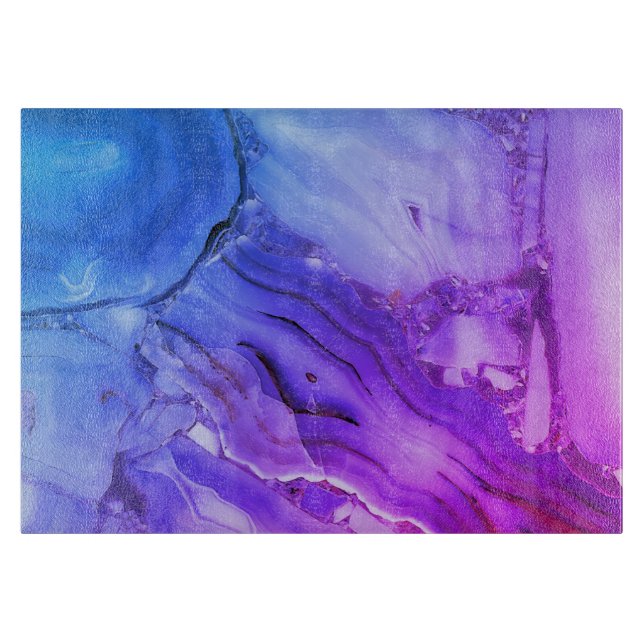 Planche À Découper Marbre violet exotique (Devant)