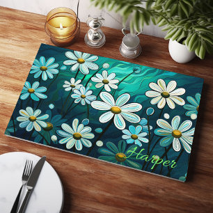 Planche À Découper Marguerites Sur Vert Personnalisées