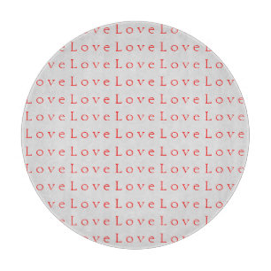 Planche À Découper Mariage d'amour rouge unique élégant