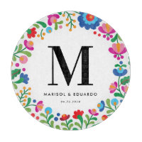 Mariage monographique couleur broderie mexicaine