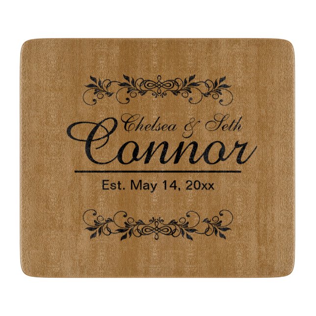 Planche À Découper Mariage ou anniversaire de mariage et de mariage|  (Devant)