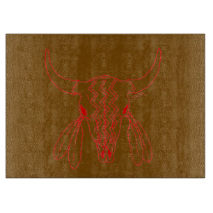 Planche à découper marron Red Ghost Dance Buffalo