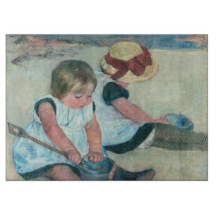 Planche À Découper Mary Cassatt - Enfants jouant sur la plage