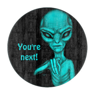 Planche À Découper Mauvais Alien, Tu es le prochain !