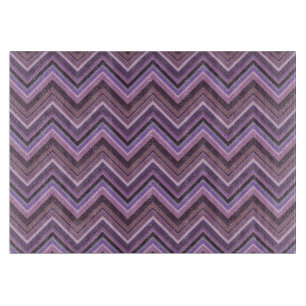 Planche À Découper Mauve zigzag stripes