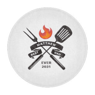 Planche À Découper Meilleur papa jamais Fête des pères Nom personnali