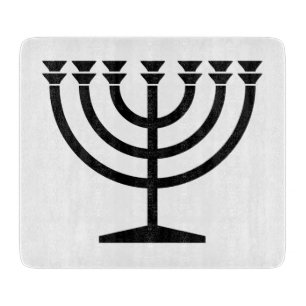 Planche À Découper Menorah juive (symbole du judaïsme)