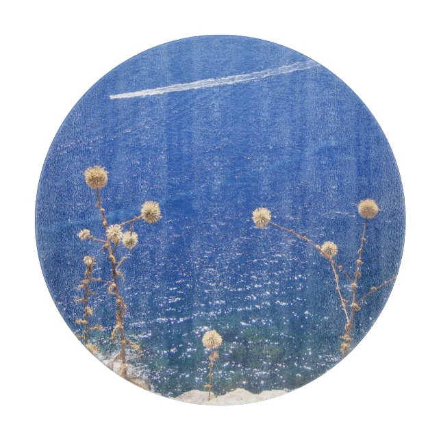Planche À Découper Mer bleue grecque (Devant)