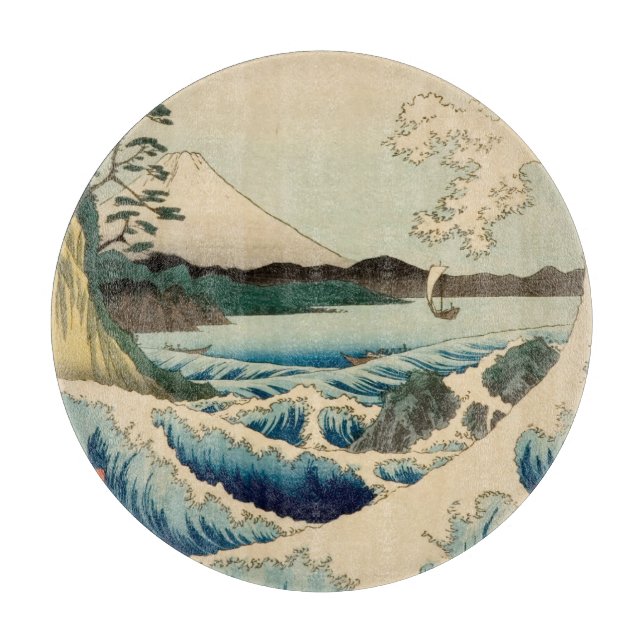 Planche À Découper Mer japonaise de Satta Hiroshige Art (Devant)