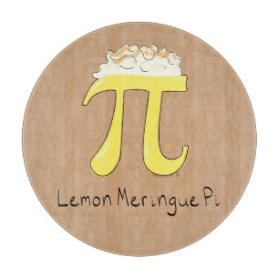 Planche À Découper Méringue de citron Pi Jour Cute Math Pie Cutting B