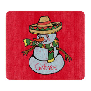 Planche À Découper Mexique Sombrero Père Noël Thunder_Cove