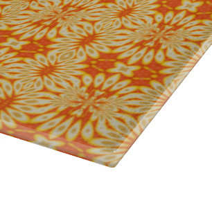 Planche À Découper Mid Mod Lemon Slices et Orange Juice Motif