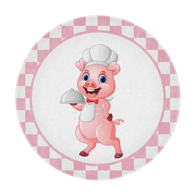 Planche À Découper mignon amoureux de porc cuisine cuisine (Devant)