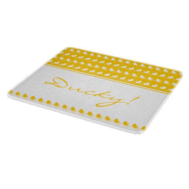 Planche à découper mignonne jaune drôle (Coin)