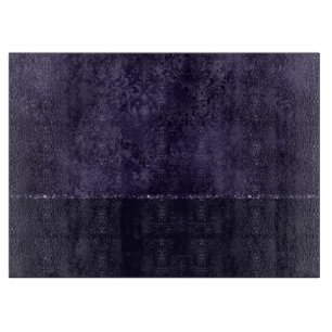 Planche À Découper Minuit Indigo Romance Satiny Grunge Damask
