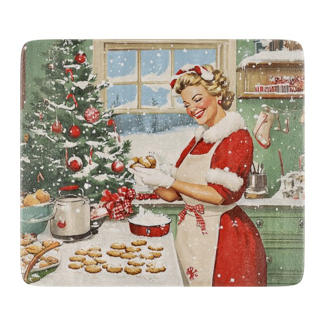 Planche À Découper Mme Claus Plaisir De La Cuisine De Vacances (Devant)