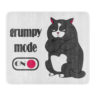 Planche À Découper Mode grumeux sur drôle de gros chat