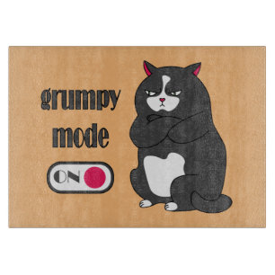 Planche À Découper Mode grumeux sur drôle de gros chat