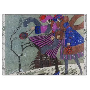 PLANCHE À DÉCOUPER MODE NEIGE HIVER