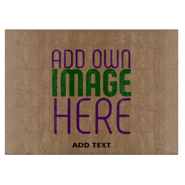 PLANCHE À DÉCOUPER MODÈLE DE TEXTE D'IMAGE BROWN SIMPLE MODERNE (Devant)