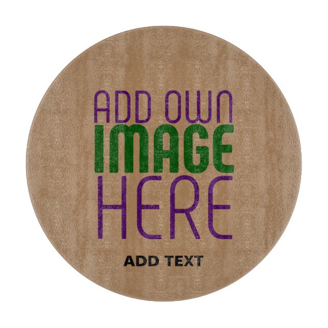 PLANCHE À DÉCOUPER MODÈLE DE TEXTE D'IMAGE BROWN SIMPLE MODERNE (Devant)