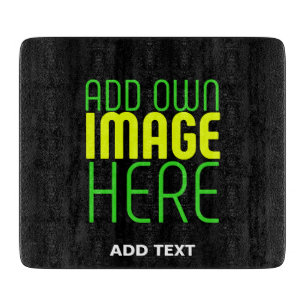 PLANCHE À DÉCOUPER MODÈLE DE TEXTE D'IMAGE NOIRE SIMPLE ET MODERNE