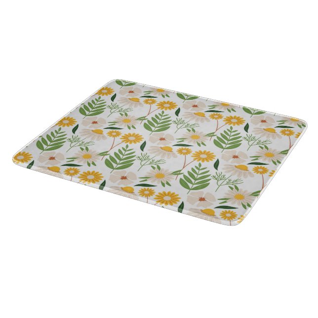Planche À Découper Modèle floral (Coin)