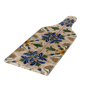 Planche À Découper Modèle Floral Vintage méditerranéen coloré