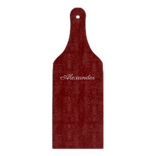 Planche À Découper Modèle rouge Bourgogne, blanc