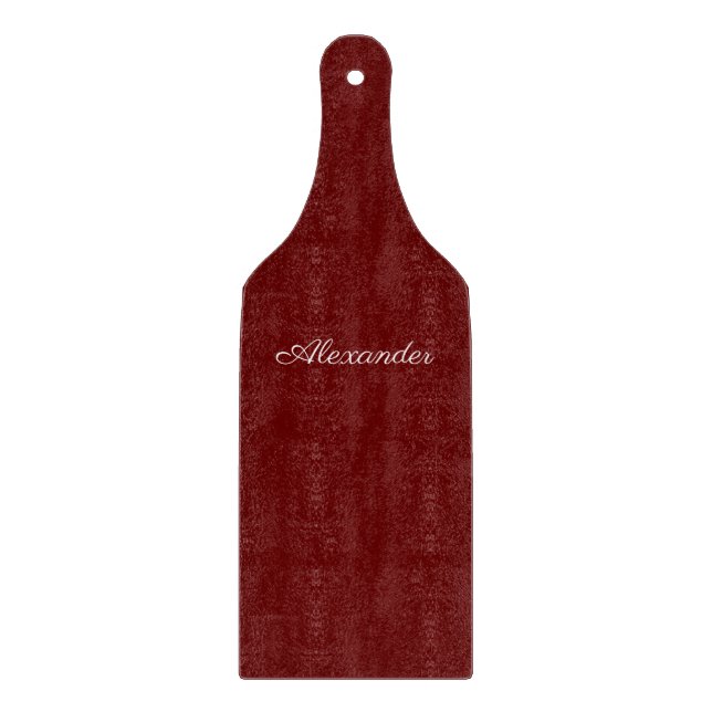 Planche À Découper Modèle rouge Bourgogne, blanc (Devant)