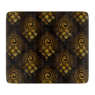 Planche À Découper Moderne Bohème Élégant Motif Artistique Abstrait D
