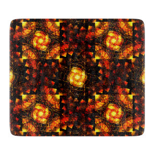 Planche À Découper Moderne Bohème Élégant Motif Artistique Abstrait O