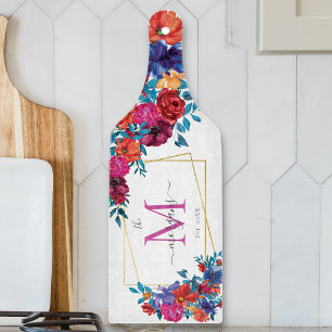 Planche À Découper Moderne Elégante Fleur de Fiesta Mexicaine Établie