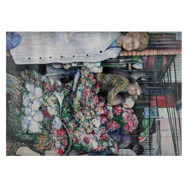 Planche À Découper Moment magique sur le marché de Misloc (Devant)