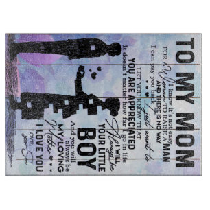 Planche À Découper Mon fils à ma mère cadeau Belle cadeau de vacanc