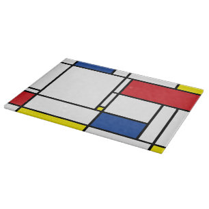 Planche À Découper Mondrial Minimaliste Géométrique De Stijl Art Mode