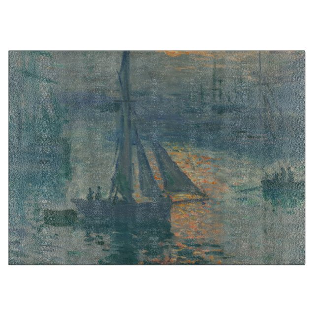 Planche À Découper Monet Sunrise Marine Impressionnisme peinture (Devant)