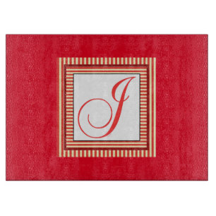 PLANCHE À DÉCOUPER MONOGRAMME J INITIAL