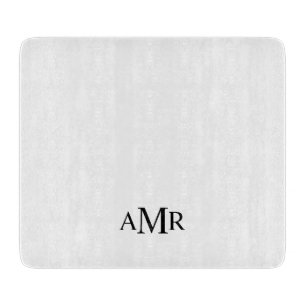Planche À Découper Monogramme Personnalisé Classique
