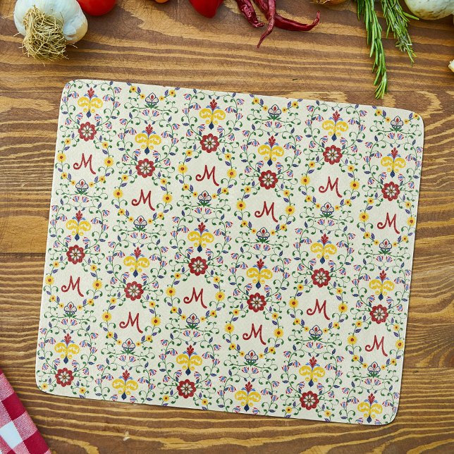Planche À Découper Monogramme scandinave Motif scandinave de roupie n (Créateur téléchargé)