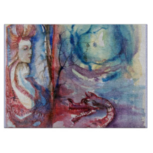 Planche À Découper MORGANA / Magie et mystère, Imaginaire bleu rose