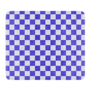 Planche À Découper Motif à carreaux crème myrtille
