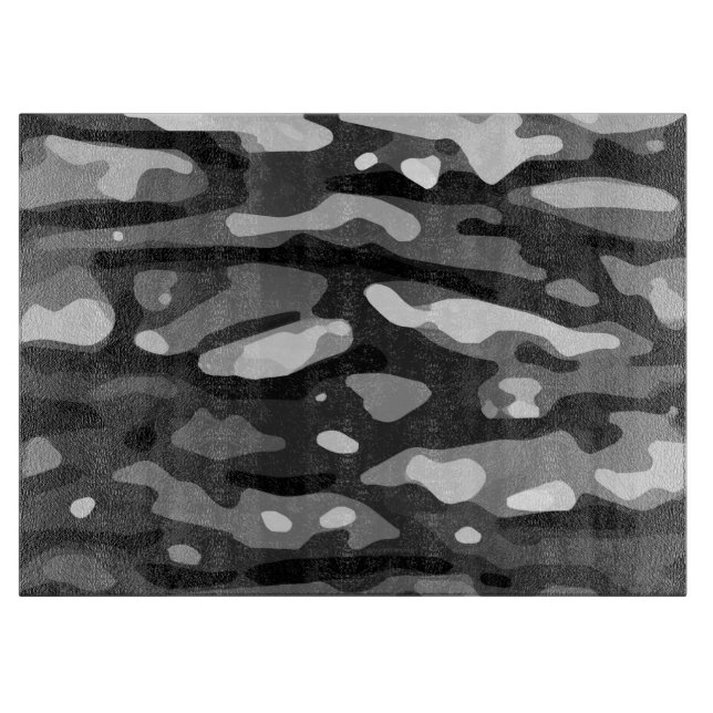 Planche À Découper Motif Abstrait  Black White (Devant)