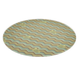 Planche À Découper motif abstrait coloré, vagues