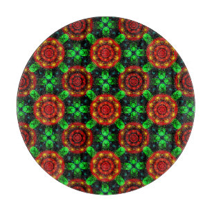 Planche À Découper Motif abstrait élégant boho moderne floral #504