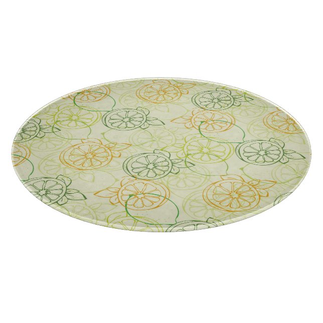 Planche À Découper Motif au citron (Coin)