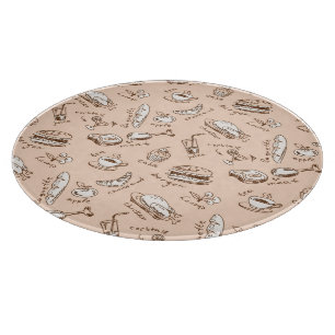 Planche À Découper Motif avec nourriture