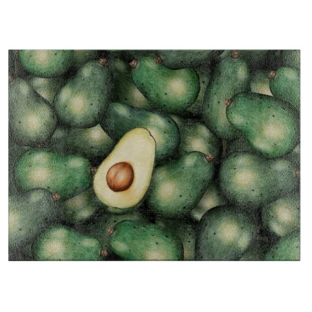 Planche À Découper Motif Avocado (Devant)