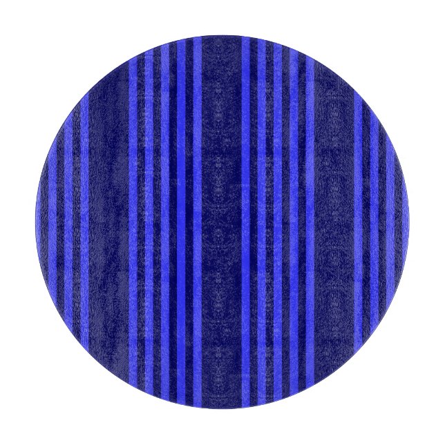 Planche À Découper Motif bleu cinq bandes (Devant)