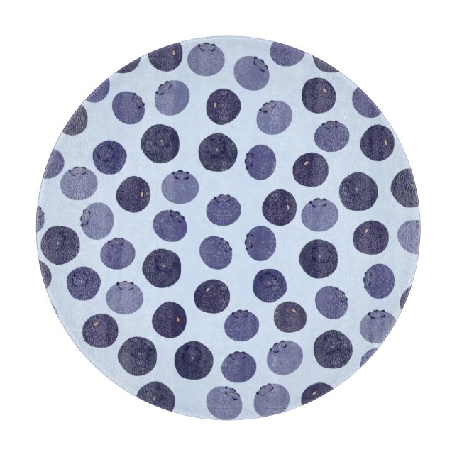 Planche À Découper Motif Blueberry (Devant)